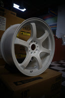 57DR Ceramic Pearl White 18x9.5 +38 5x114.3 (set of 4)