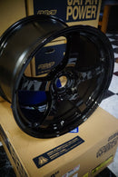 57CR Glossy Black 18x9.5 +38 5x114.3 (set of 4)