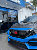 J's Racing Front Sports Grill (FRP) - Honda Civic Type R FK8 17-21