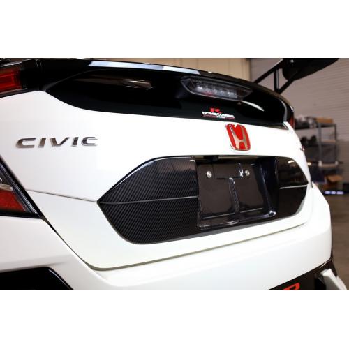 Honda Civic Type R License Plate Backing 2017-Up