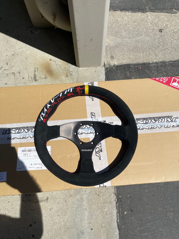 J's Racing XR Steering Type-F Katakana Limited Edition Steering Wheel - 325mm (Suede)